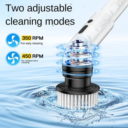 Easy Cleaning Bathroom and Kitchen with Nine in one Electric Cleaning Brush
